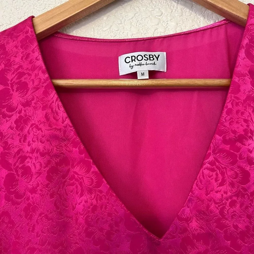 CROSBY by Mollie Burch Bissy Dress Magenta Magic Women’s Medium - Picture 5 of 6